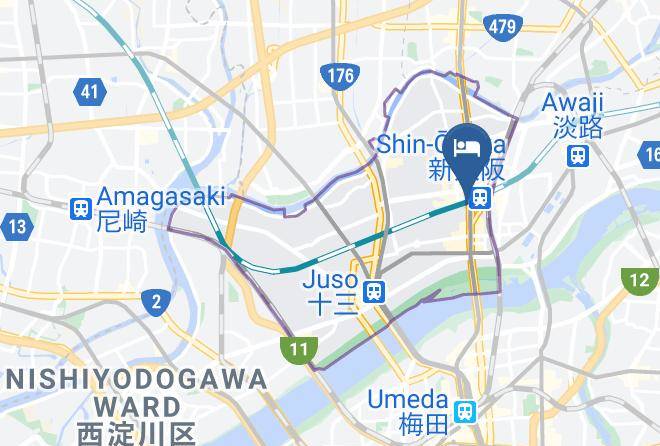 Osaka City Yodogawa Ward - Unizo Inn Shin Osaka Maps