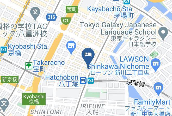 Chuo Ward - Unizo Inn Tokyo Hatchobori Maps
