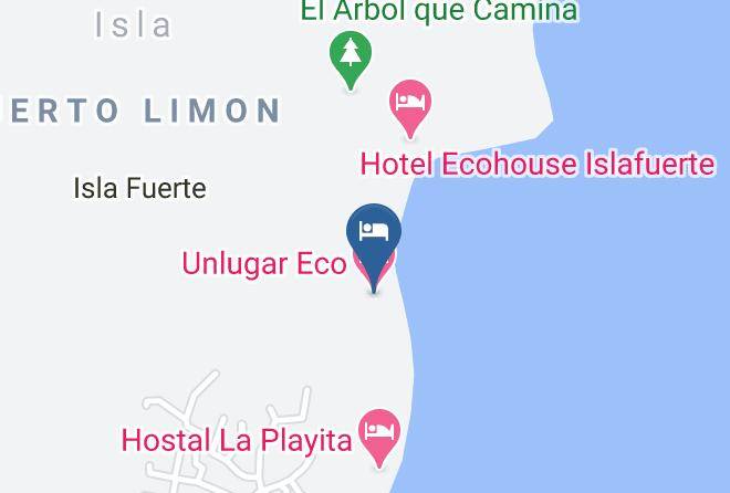 San Bernardo Del Viento Monitos - Unlugar Eco Hotel Maps