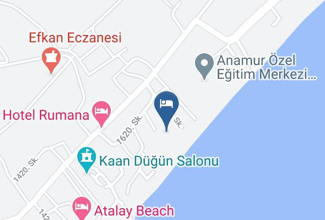 Anamur - Unluselek Otel Maps