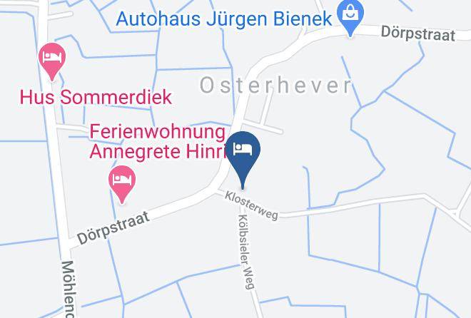 Nordfriesland - Uns To Hus Ferienwohnungen Osterhever Maps