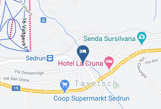 Surselva - Unterkunft Estermann Sedrun Tgesa Hainrica Maps