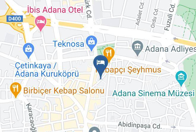 Seyhan - Unver Oteladana Merkez Maps