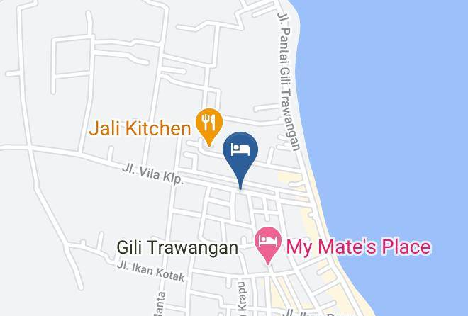 North Lombok Regency - Unzipp Lumbung Bungalows Maps