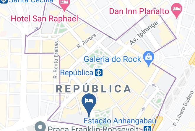 Sao Paulo Republica - Hotel Boulevard Inn Centro Sao Paulo Maps