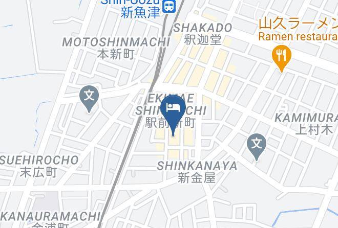 Uozu City - Uozu Sky Hotel Maps
