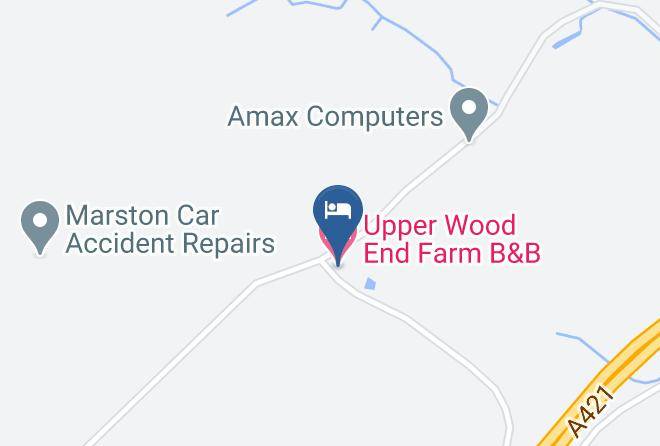 Central Bedfordshire - Upper Wood End Farm B&b Maps
