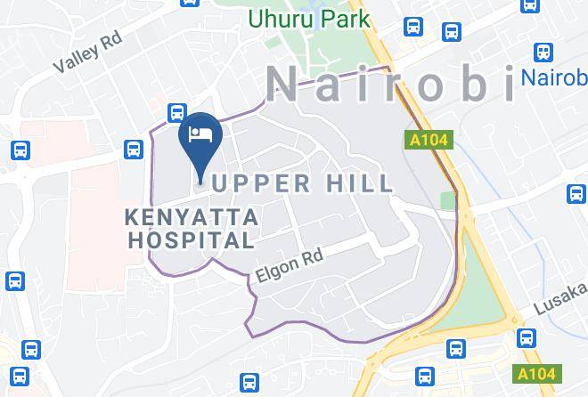 Nairobi - Upperhill Blueberry Hotel Maps