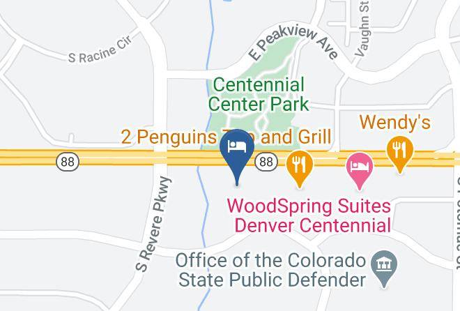 Arapahoe - Uptown Suites Extended Stay Denver Co Centennial Maps