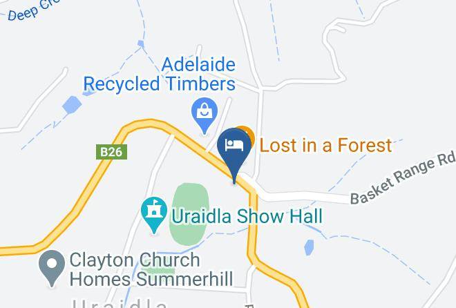 Adelaide Hills - Uraidla Hotel Maps