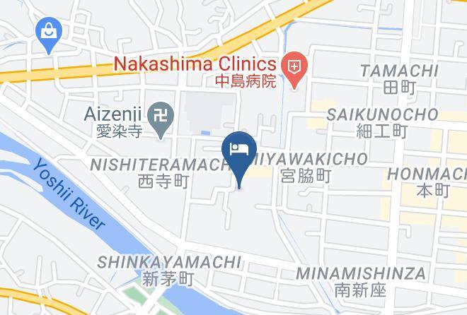 Tsuyama City - Urashima Ryokan Maps