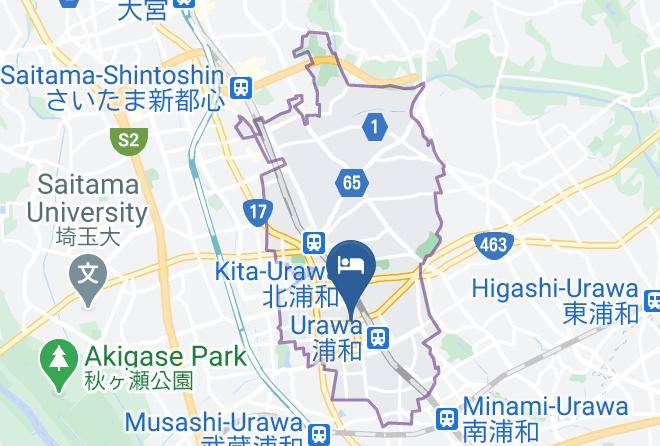 Saitama City Urawa Ward - Urawa Royal Pines Hotel Maps