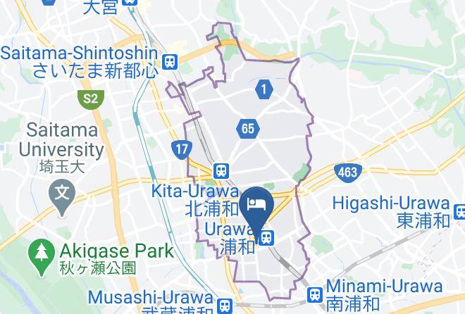 Saitama City Urawa Ward - Urawa Washington Hotel Maps