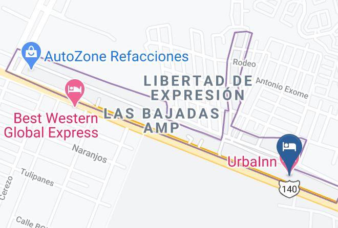 Veracruz Las Bajadas - Urbainn Hotel Maps