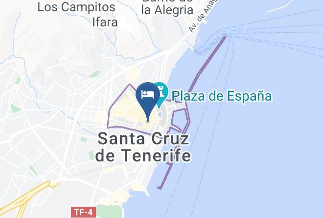 Santa Cruz De Tenerife - Urban Anaga Hotel Tenerife Maps