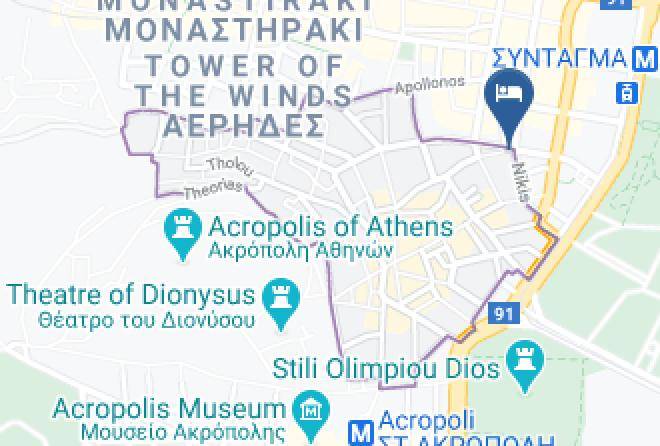 Central Athens - Urban Frame Hotel Maps