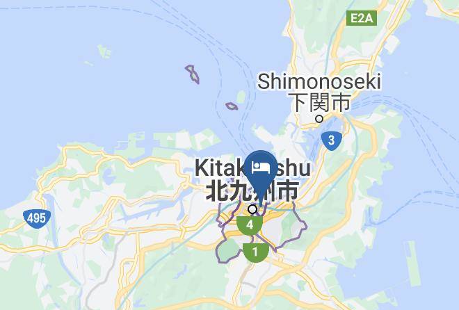 Kitakyushu City Kokurakita Ward - Urban Hotel Kajimachi Maps