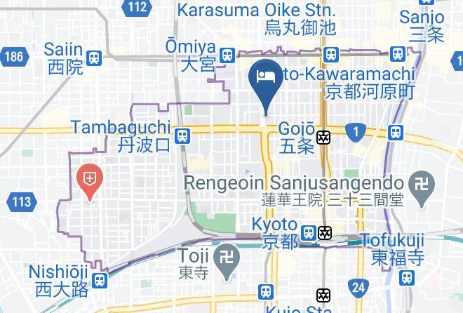 Kyoto City Shimogyo Ward - Urban Hotel Kyoto Gojo Premium Maps