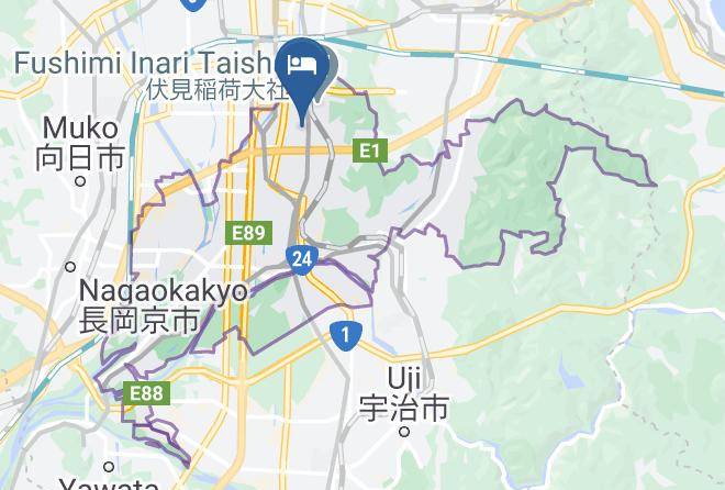 Kyoto City Fushimi Ward - Urban Hotel Kyoto Maps