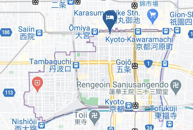 Kyoto City Shimogyo Ward - Urban Hotel Kyoto Shijo Premium Maps