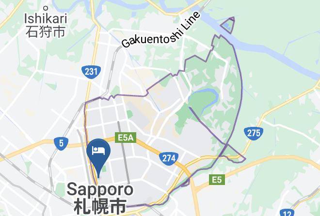 Sapporo City Higashi Ward - Urban Hotel Maruko Sapporo Maps