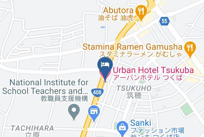 Tsukuba City - Urban Hotel Tsukuba Maps