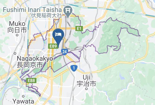 Kyoto City Fushimi Ward - Urban Inn Fushimi Maps
