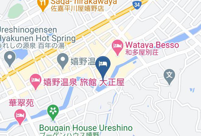 Ureshino City - Ureshino Onsen Koyokaku Maps