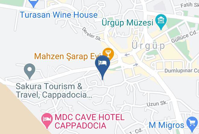 Urgup - Urgup Pansiyon Darkonak Maps