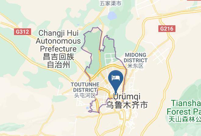 Urumqi - Urumqi Yueshe Boutique Hotel Maps