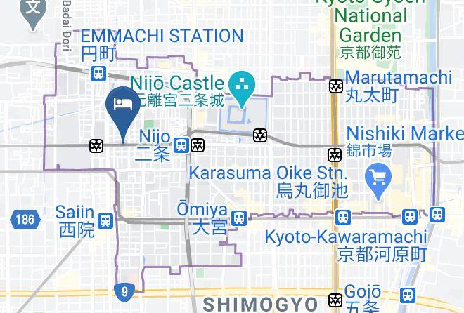 Kyoto City Nakagyo Ward - Usaginonedoko Kyoto Maps