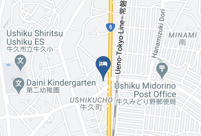 Ushiku City Hotel Map