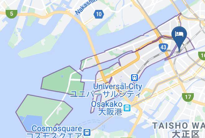 Osaka City Konohana Ward - Usj Hotel Maps