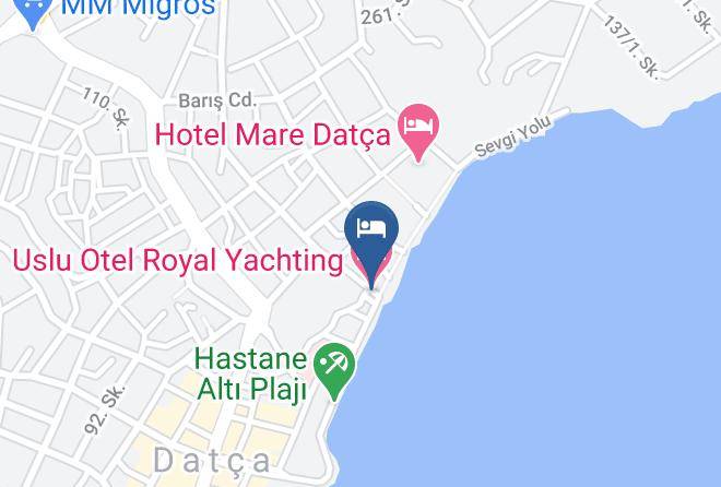 Datca - Uslu Otel Royal Yachting Maps