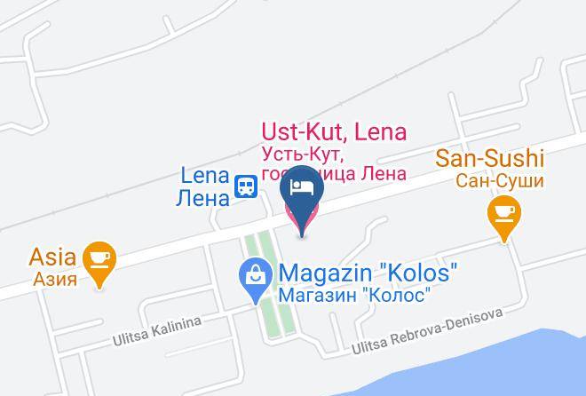 Ust Kutsky District - Ust Kut Lena Hotel Maps