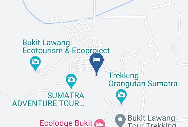 Ustin Nagoya Bukit Lawang Map - North Sumatra - Langkat Regency