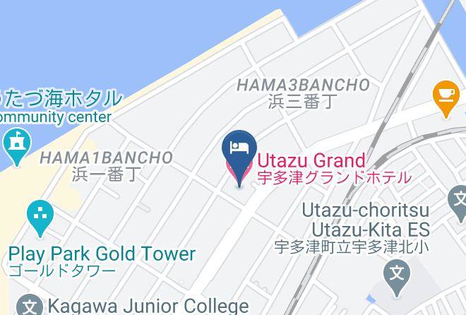 Utazu Townayauta District - Utazu Grand Hotel Maps