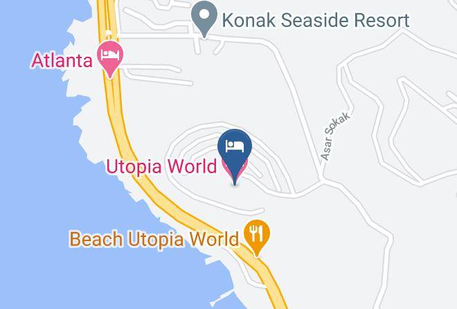 Utopia World Hotel Map - Antalya
