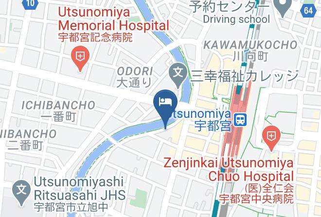 Utsunomiya City - Utsunomiya Riverside Hotel Maps