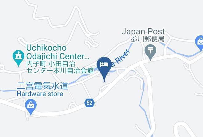 Uchiko Townkita District - Uwajima Daiichi Hotel Maps
