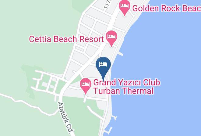 Marmaris - Uysal Motel Beach Maps