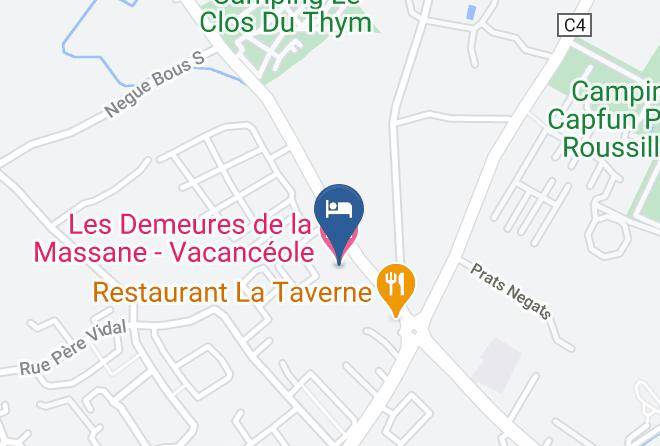 Pyrenees Orientales - Les Demeures De La Massane Vacanceole Maps