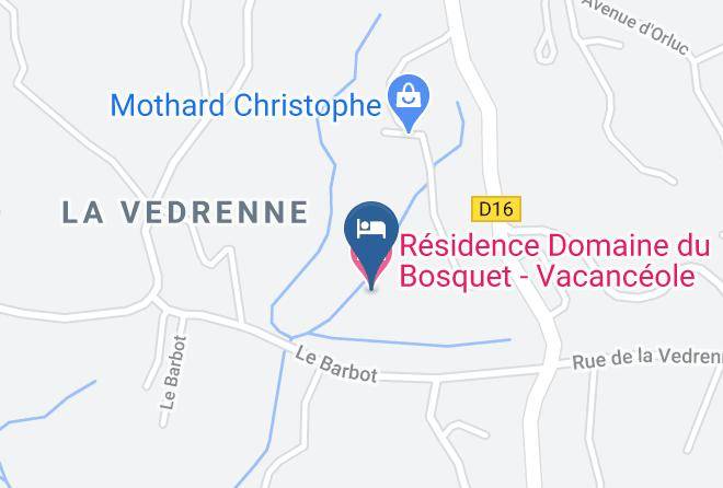 Residence Domaine Du Bosquet Vacanceole Map