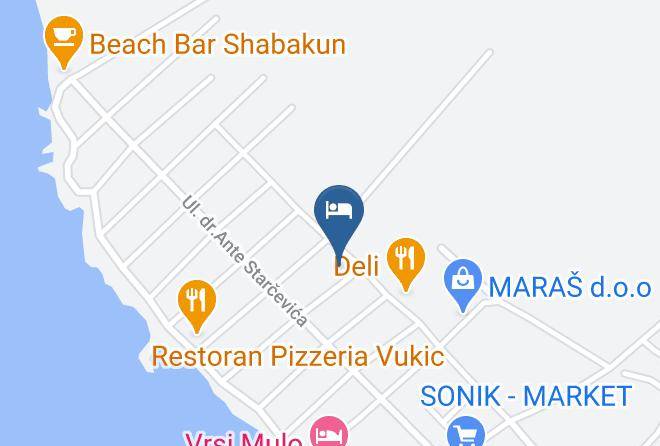 Vrsi - Vacation Home Mijat Maps