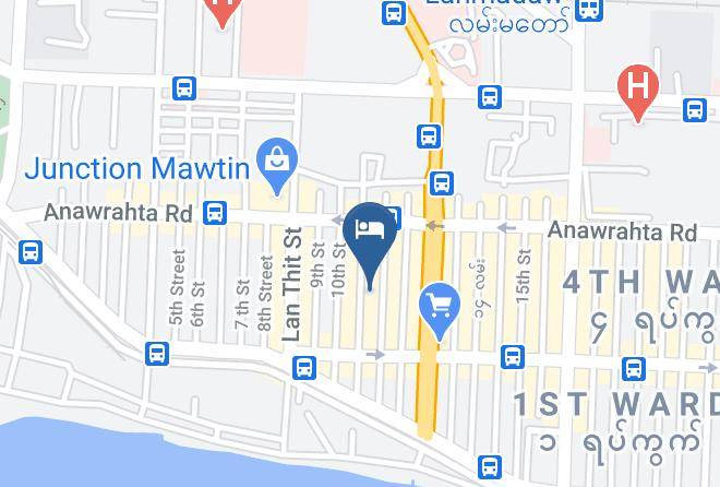 Yangon West - Vacation Hotel Maps