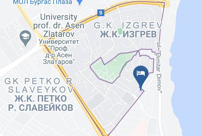 Burgas Zhk Izgrev - Vacationbs Sea And Lake Panorama Maps