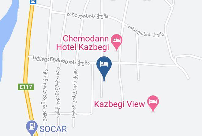Georgia - Vache Hotel Kazbegi Maps