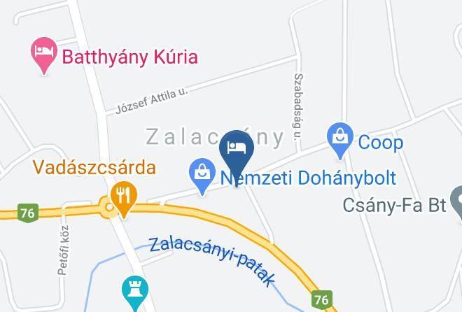 Zalacsany - Vadasz Panzio Maps