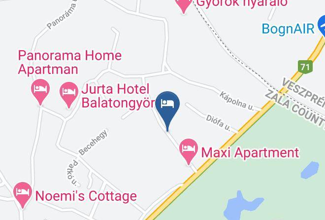 Balatongyorok - Vadrozsa Nyaralo Maps