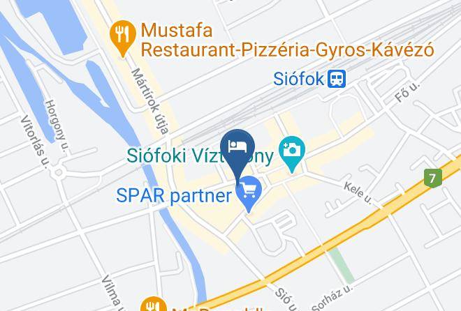 Siofok - Vadrozsa Vendeghaz Maps